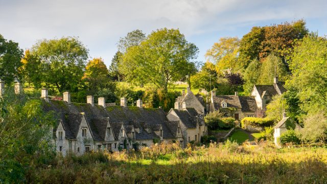 the village of Bibury, Cotswolds, Arlington Row England